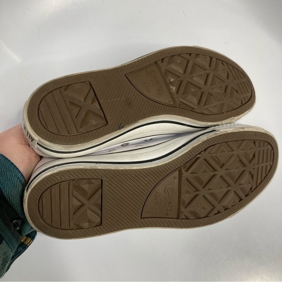 Converse white leather sneakers unisex sizing - Picture 7 of 7